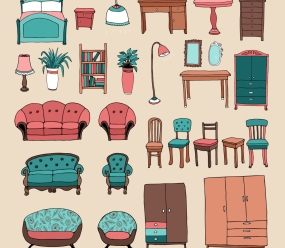 Mobilă și obiecte de uz casnic în franceză