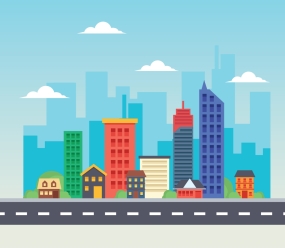 Locuri din oraș și clădiri în germană